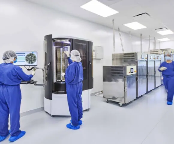 Two pharmacist working on compounding medication