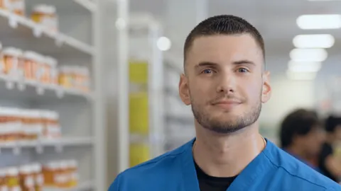 Man looking at the camera